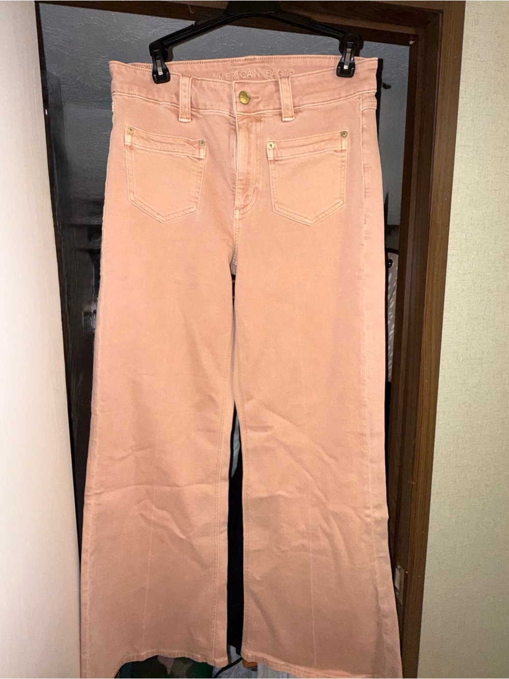 American Eagle Outfitters Blush Pink Wide-Leg Women’s Jeans